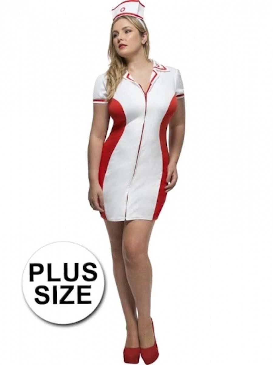 Grote maten zuster kostuum / pakje voor dames 48-50 (xl) - Prince look-a-like kleding