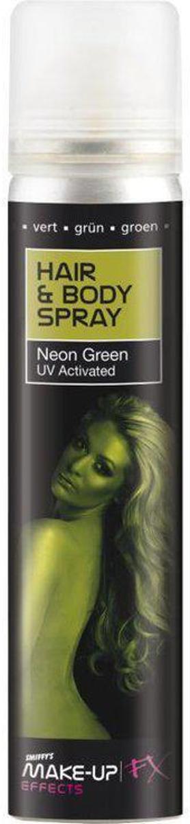 Haar en lichaam spray UV groen 75 ml