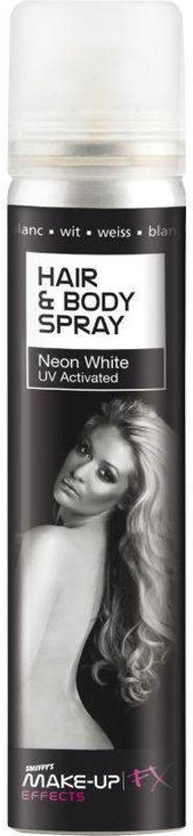 Haar en lichaam spray wit UV 75 ml