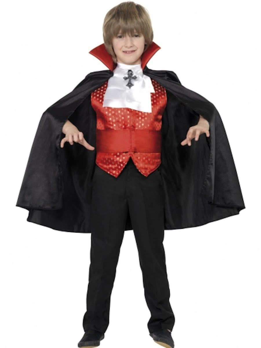 Halloween Dracula kinder kostuum 4 delig 10-12 jaar