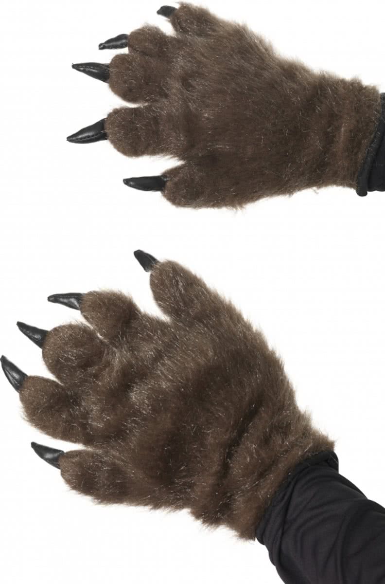 Halloween Harige dierenpoot handschoenen