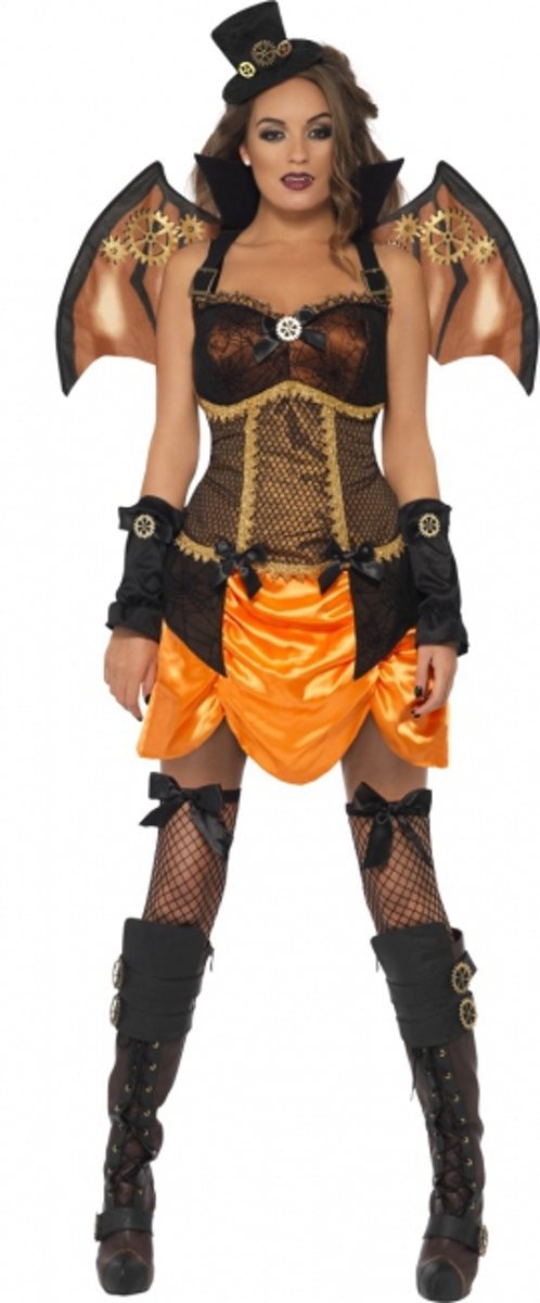 Halloween Sexy steampunk dames kostuum met vleugels 36-38 (s)