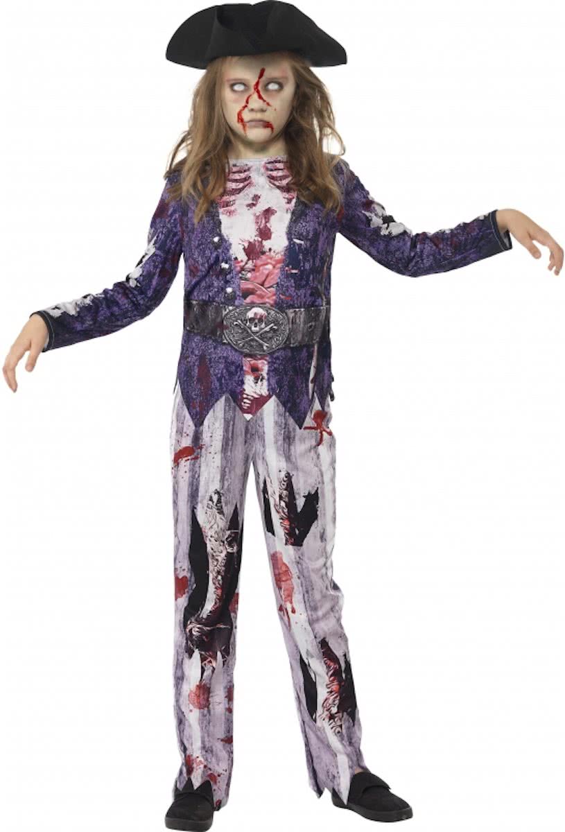 Halloween kleding Zombie piraat kostuum voor meiden L (145-158)