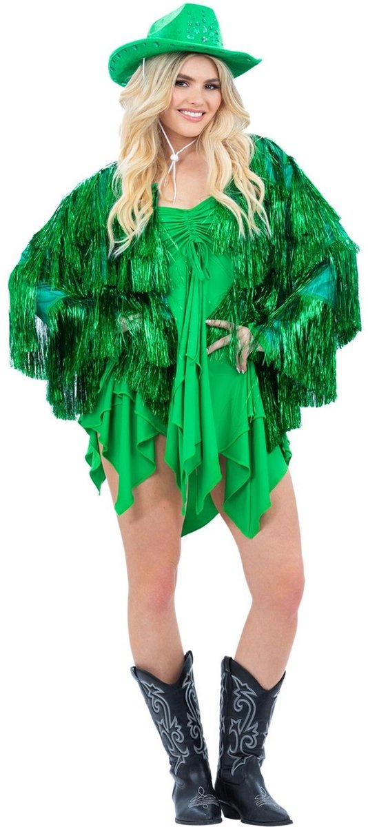 Kikkergroene Festival Jas Vrouw