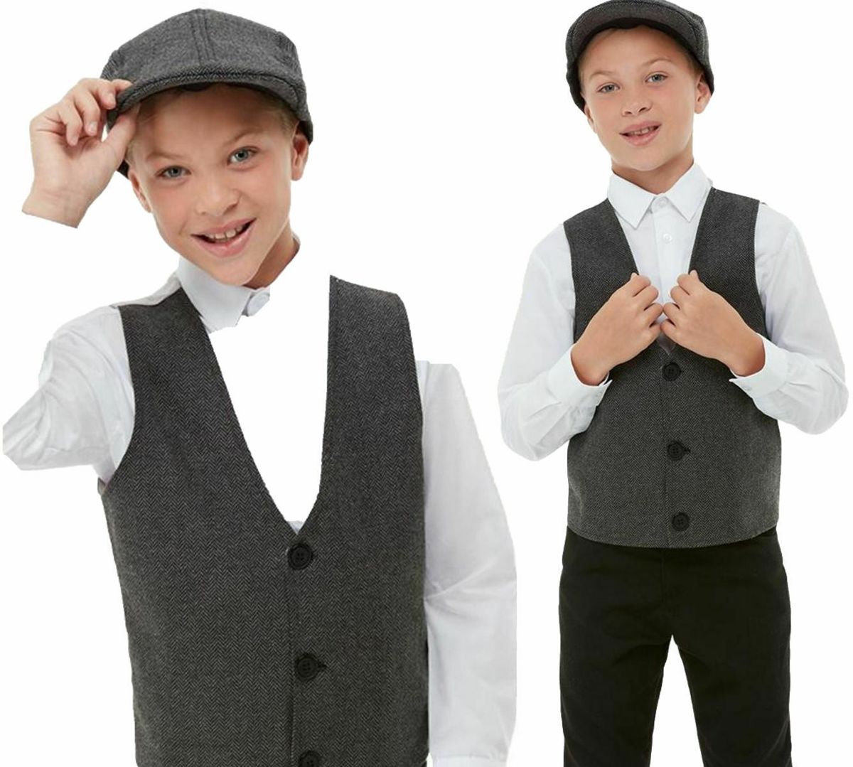 Peaky blinders kleding voor kinderen -  Flatcap en Vest