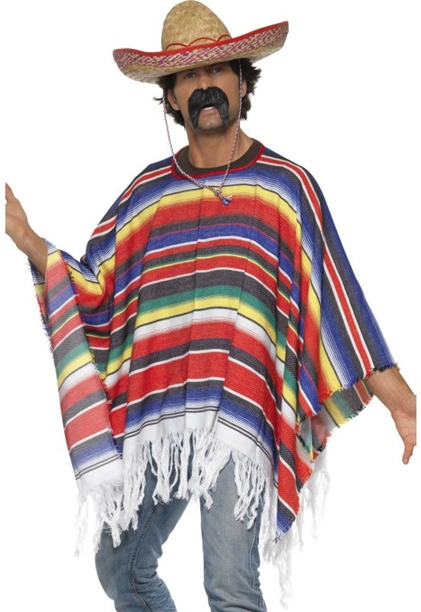 Poncho mexico , Multicoloured