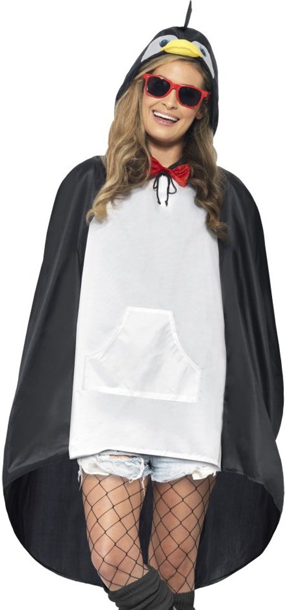 Poncho pingu n voor volwassenen - Verkleedkleding - One size