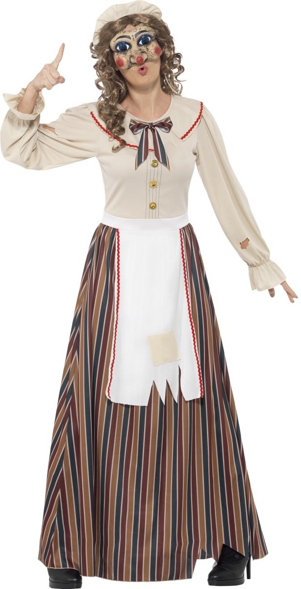 Poppenkast pop Katrijn kostuum maat 40/42 (M) - Halloween