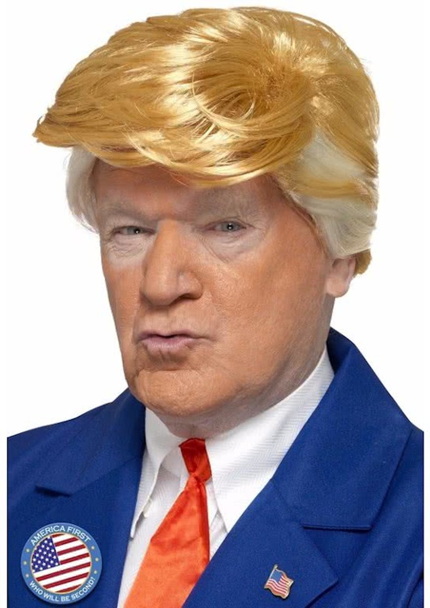 Pruik Donald Trump