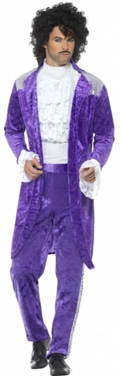 Purple popster kostuum voor heren 52-54 (l)