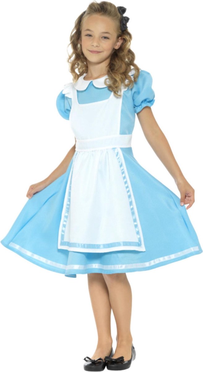 SMIFFYS - Prinses in wonderland kostuum voor meisjes - 116/128 (4-6 jaar) - Kinderkostuums