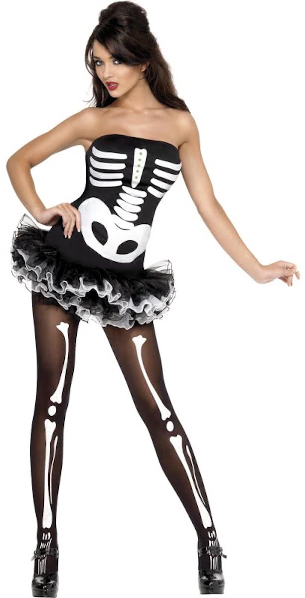 Sexy halloween skelet kostuum voor dames - Verkleedkleding - Medium (40-42)