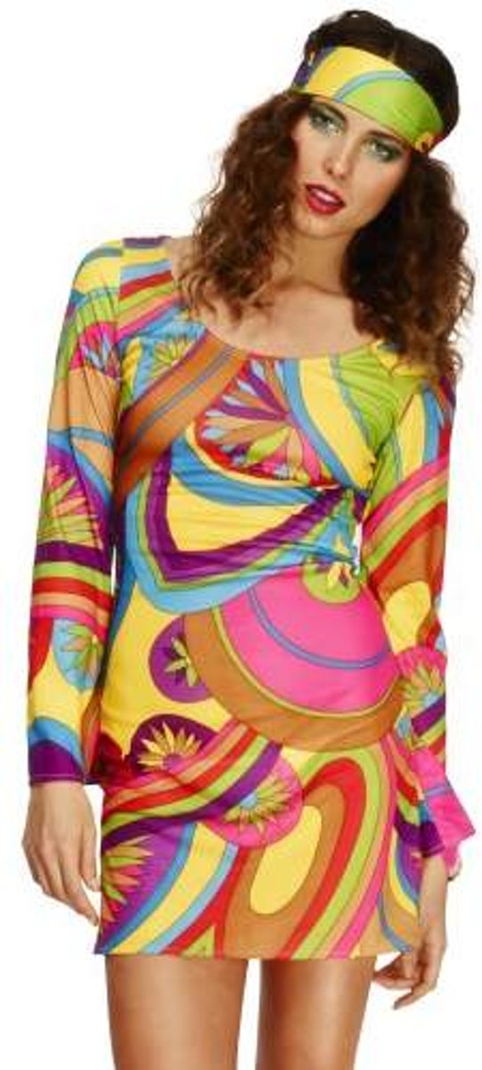 Sexy hippiekostuum voor vrouwen - Verkleedkleding - Large