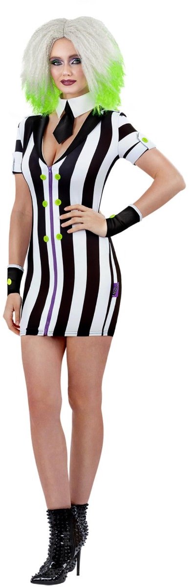   - Beetlejuice Kostuum - L - Wit/Zwart