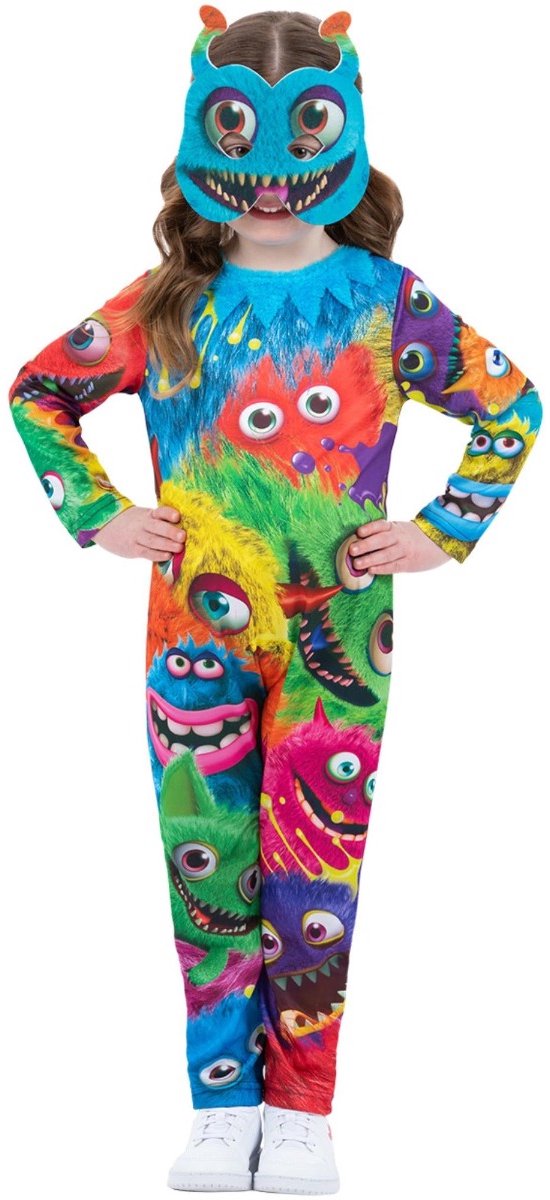   - Monster Party Kinder Kostuum - Kids tm 2 jaar - Multicolours
