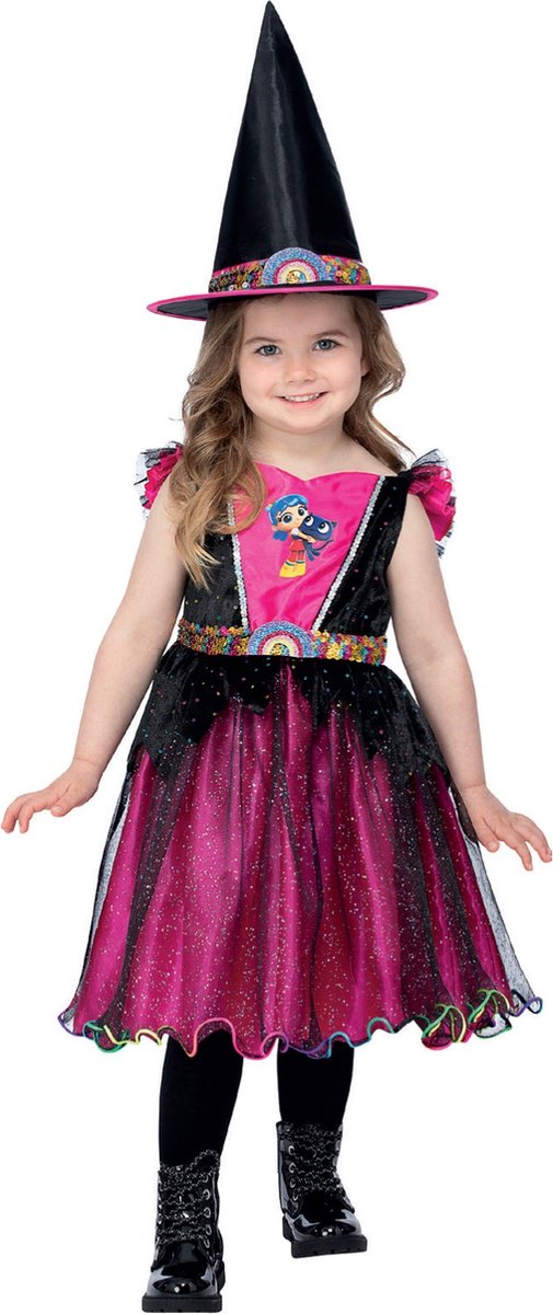   - True And The Rainbow Kingdom Halloween Costume Kids - Kids tm 4 jaar - Roze/Zwart