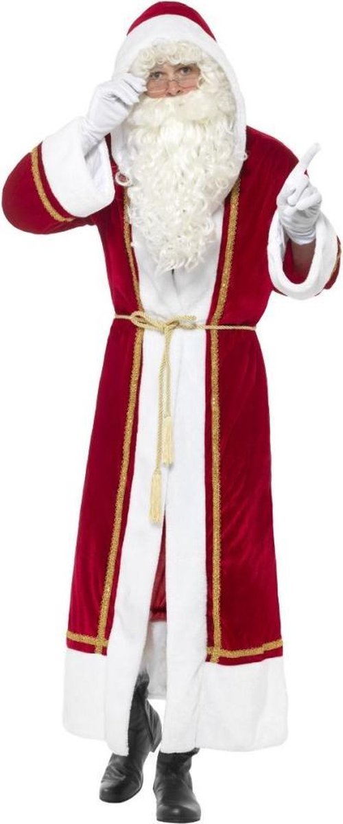   Cape -M/L- Deluxe Santa Cloak Rood