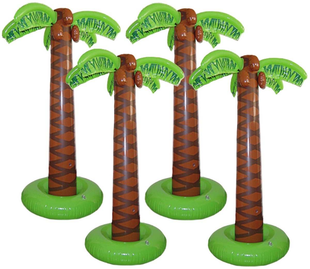   Decoratie palmboom - 4x - opblaasbaar - 165 cm - Tropische Hawaii feestartikelen/versieringen