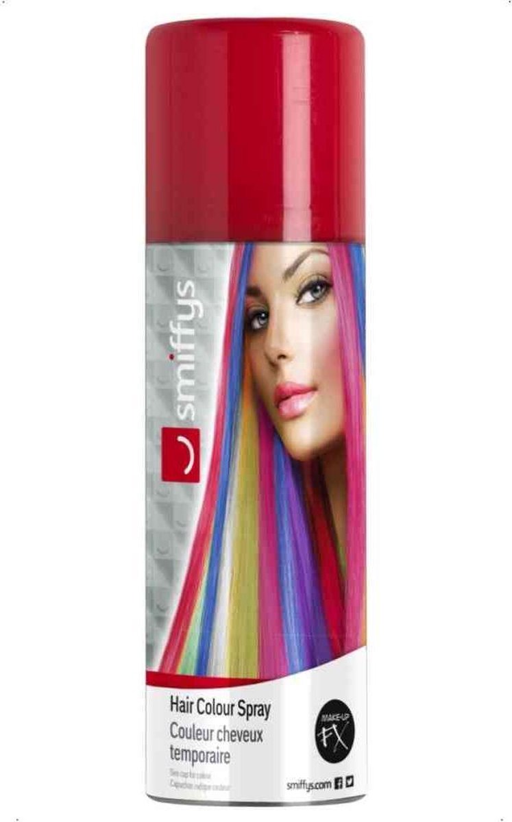 Smiffys Haarlak Hair Colour Rood