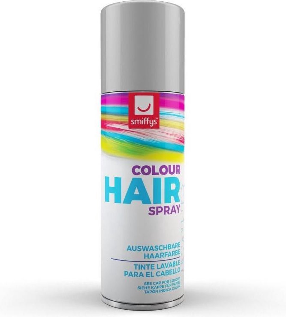 Smiffys Haarlak Hair Colour Zilverkleurig