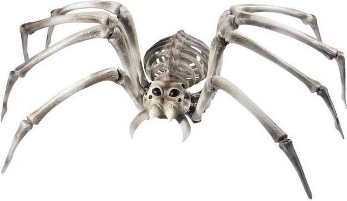 Smiffys Halloween Decoratie Spider Skeleton Prop Wit