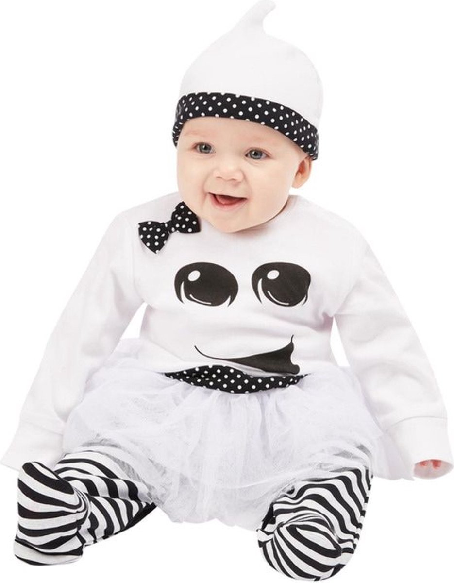   Kinder Kostuum -Kids tm 1 jaar- Ghost Girl Baby Wit/Wit