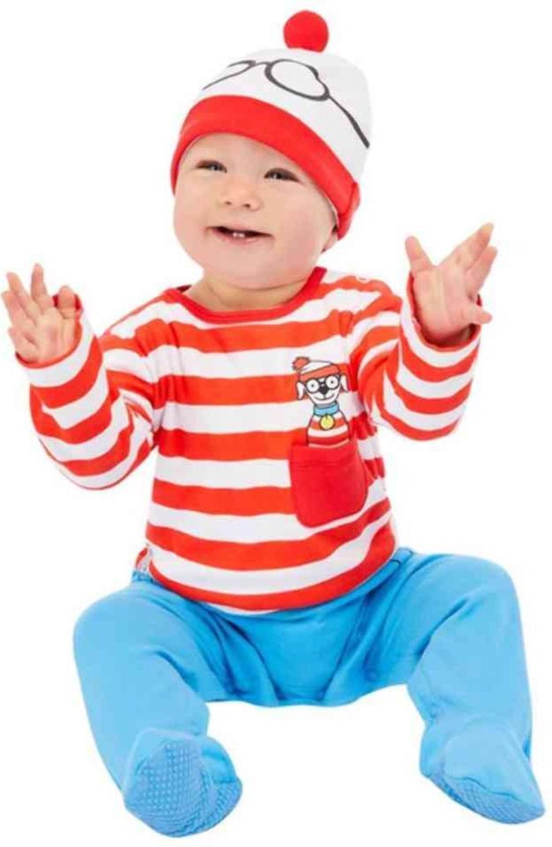   Kinder Kostuum -Kids tm 1 jaar- Wheres Wally? Baby Multicolours/Wit