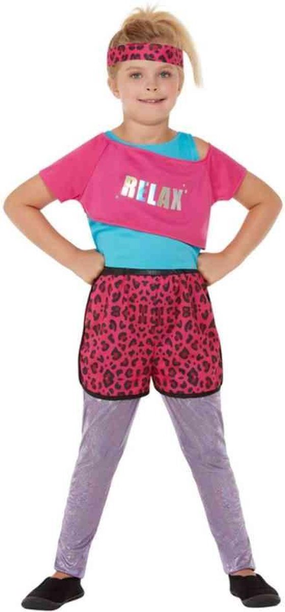   Kinder Kostuum -Kids tm 12 jaar- 80s Relax Multicolours