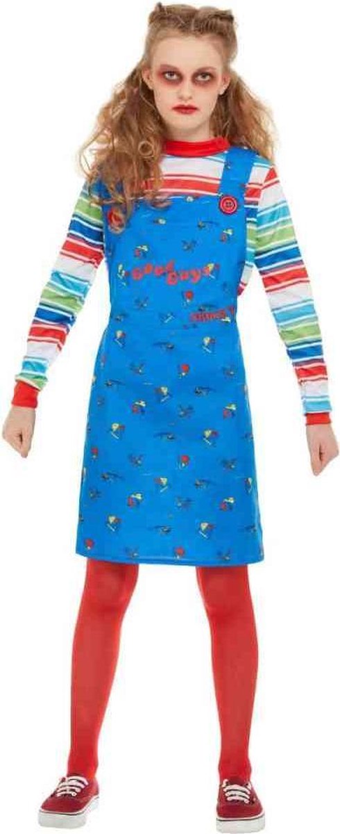   Kinder Kostuum -Kids tm 12 jaar- Chucky Blauw