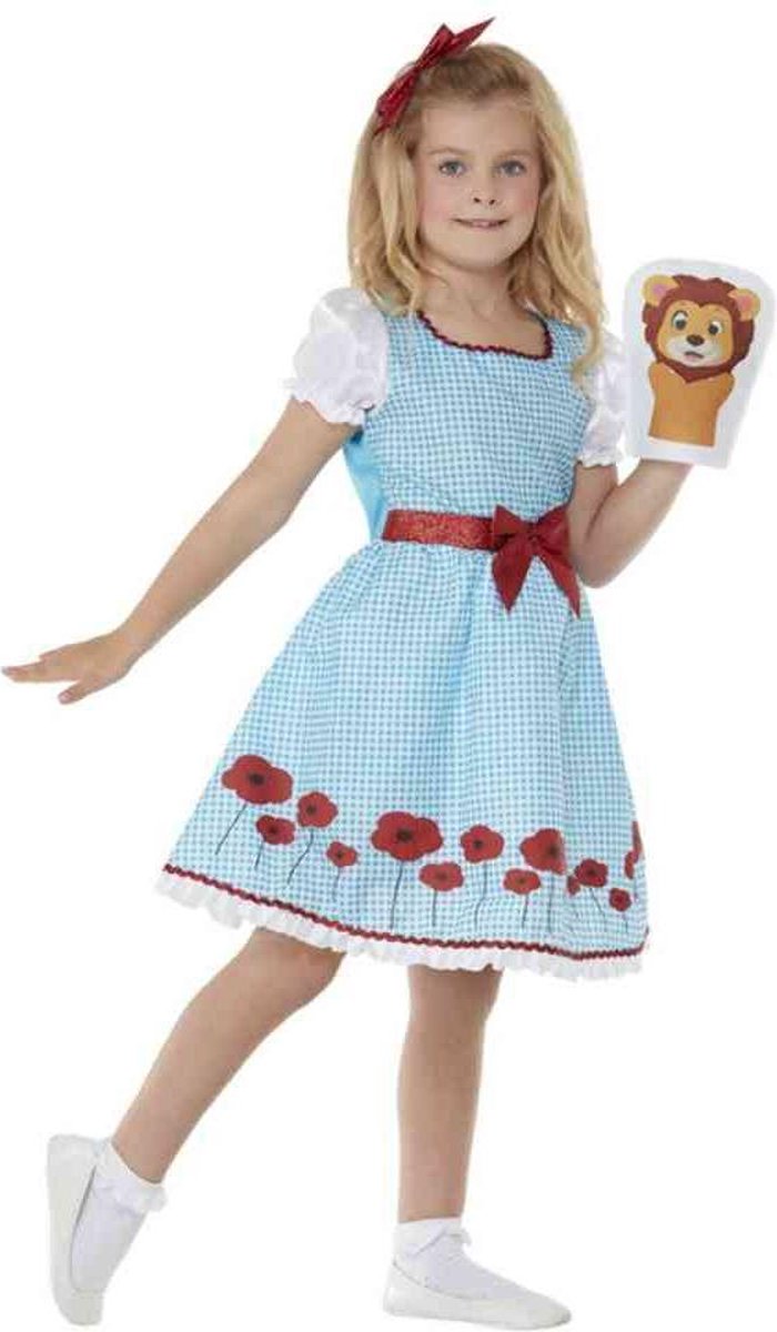   Kinder Kostuum -Kids tm 12 jaar- Deluxe Country Girl Blauw