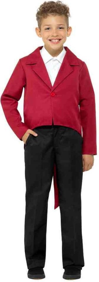 Smiffys Kinder Kostuum -Kids tm 12 jaar- Tailcoat Rood