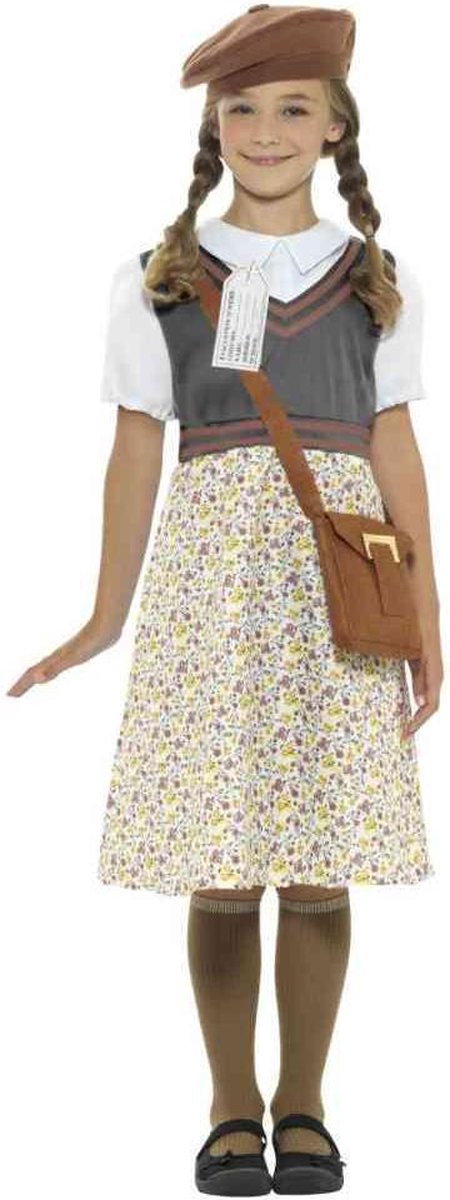   Kinder Kostuum -Kids tm 14 jaar- Evacuee School Girl Multicolours