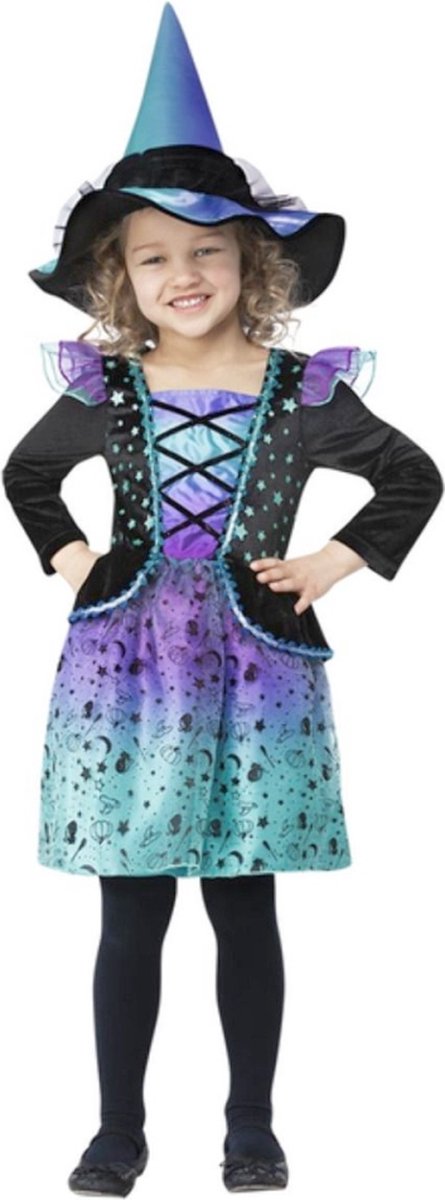   Kinder Kostuum -Kids tm 2 jaar- Cosmic Witch Multicolours