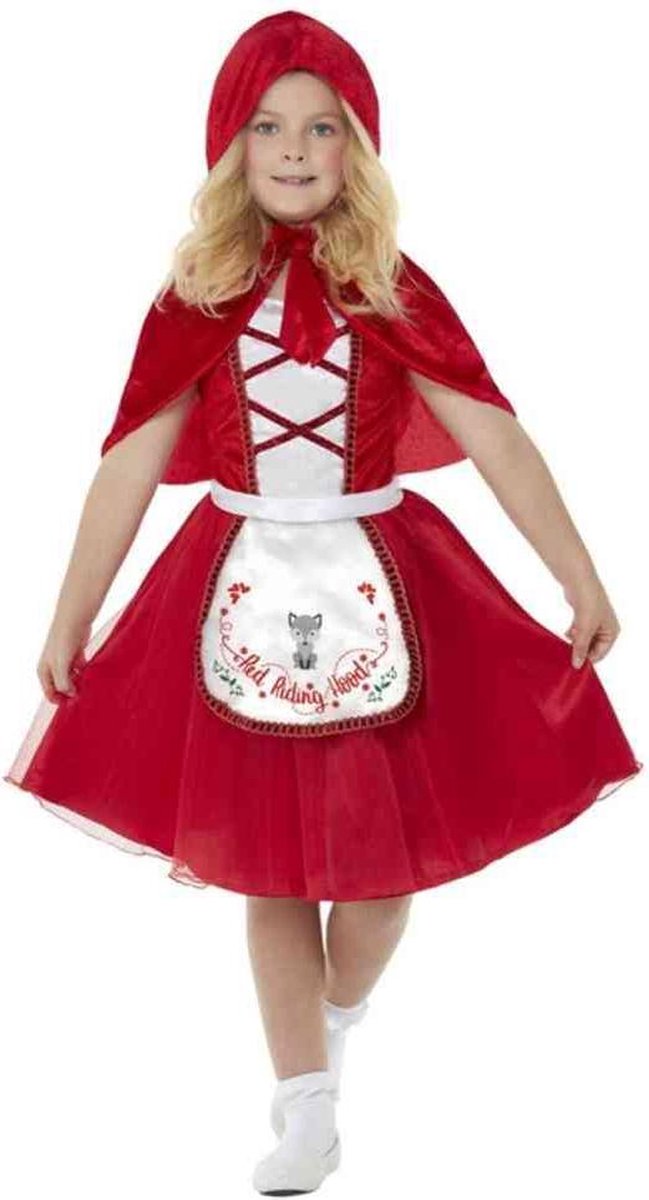   Kinder Kostuum -Kids tm 6 jaar- Little Red Wolf Rood