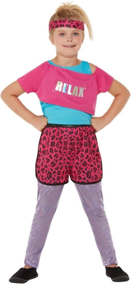   Kinder Kostuum -Kids tm 9 jaar- 80s Relax Multicolours