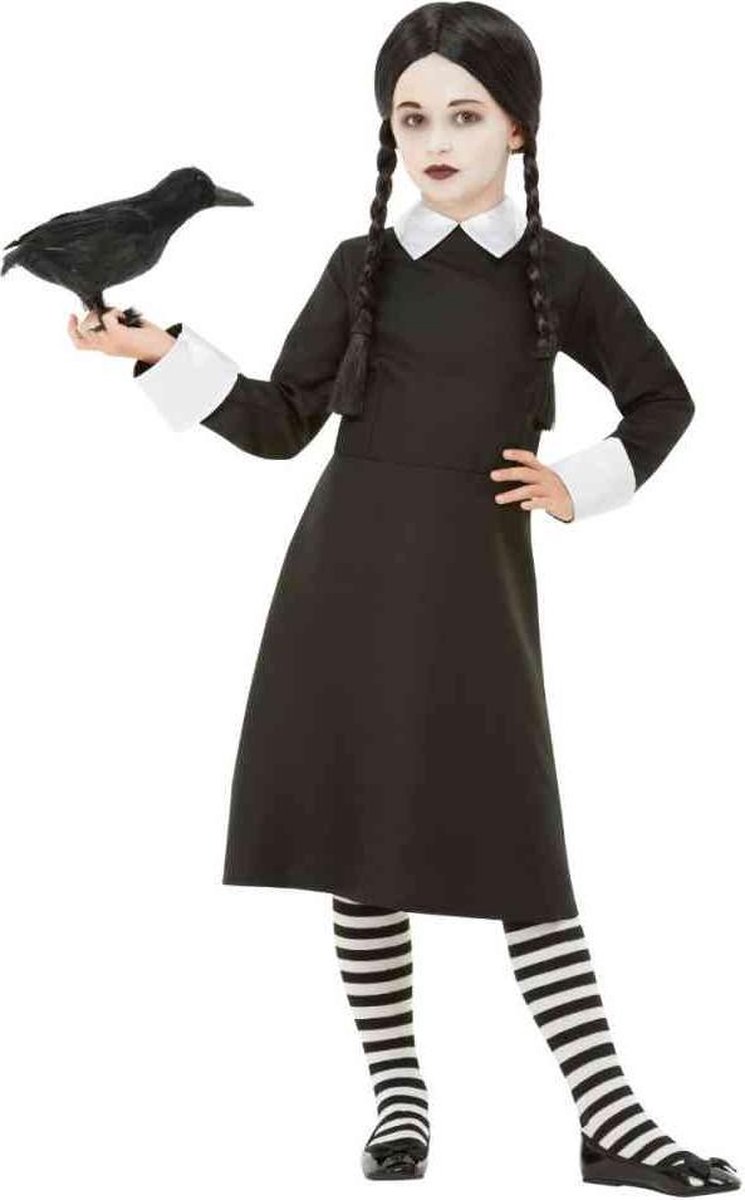   Kinder Kostuum -Kids tm 9 jaar- Gothic School Girl Zwart