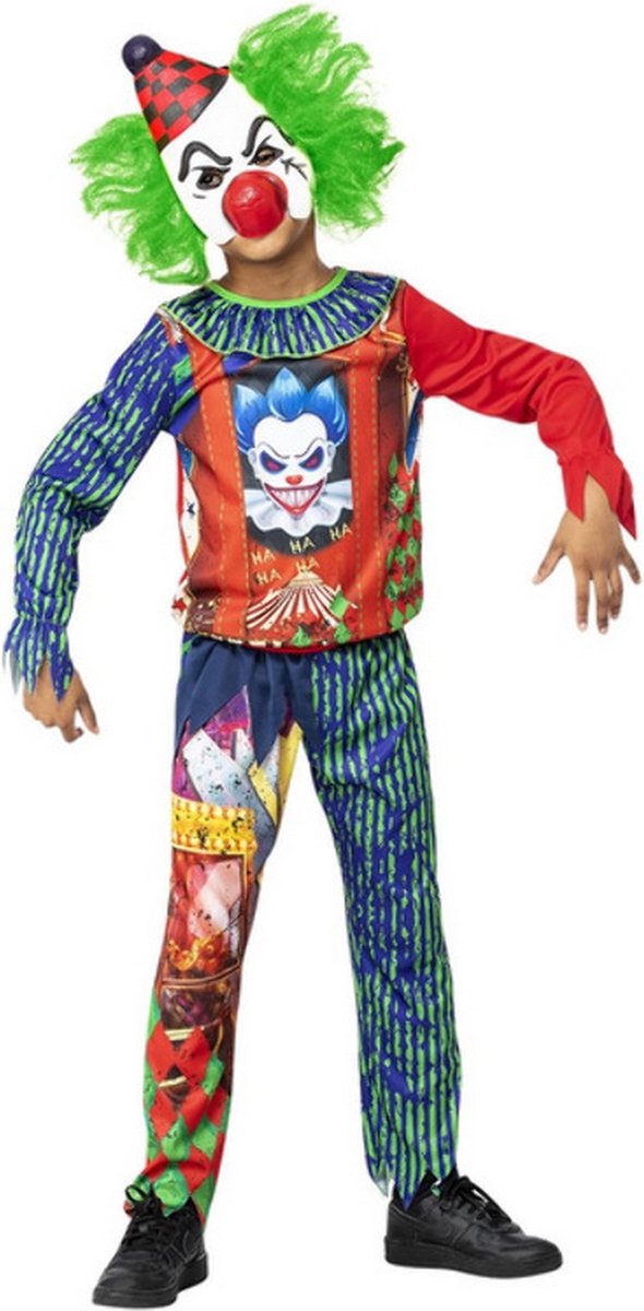   Kinder Kostuum -Kids tm 9 jaar- Horror Clown Multicolours