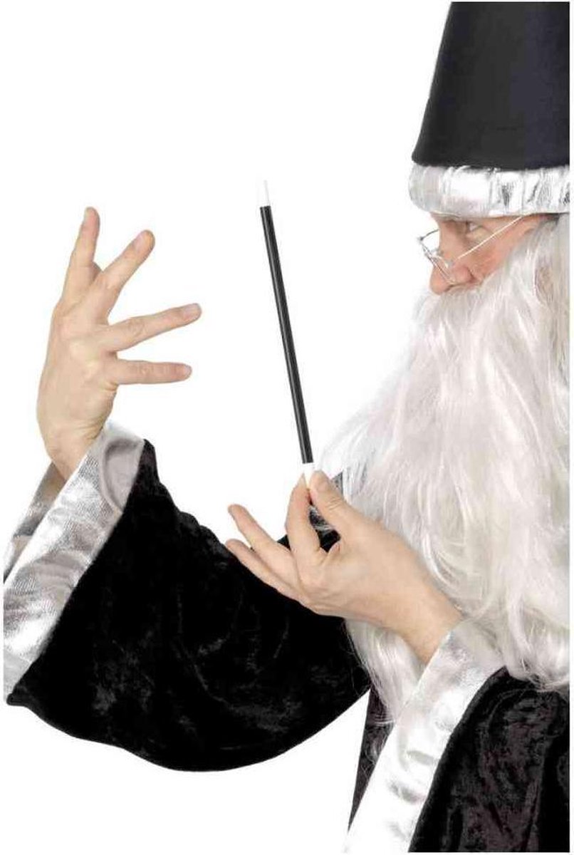   Kostuum Accessoire Magicians Wand Zwart