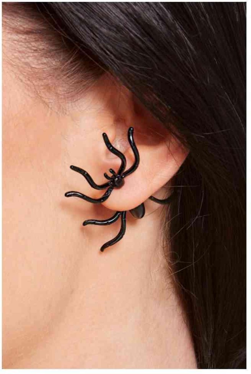 Smiffys Kostuum Accessoire Spider Earrings Zwart