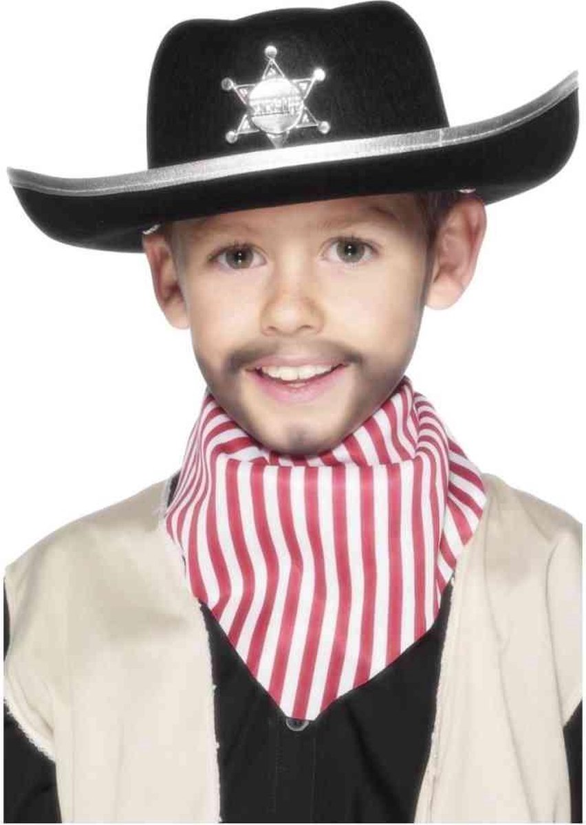   Kostuum Hoed Kids Sheriff Zwart