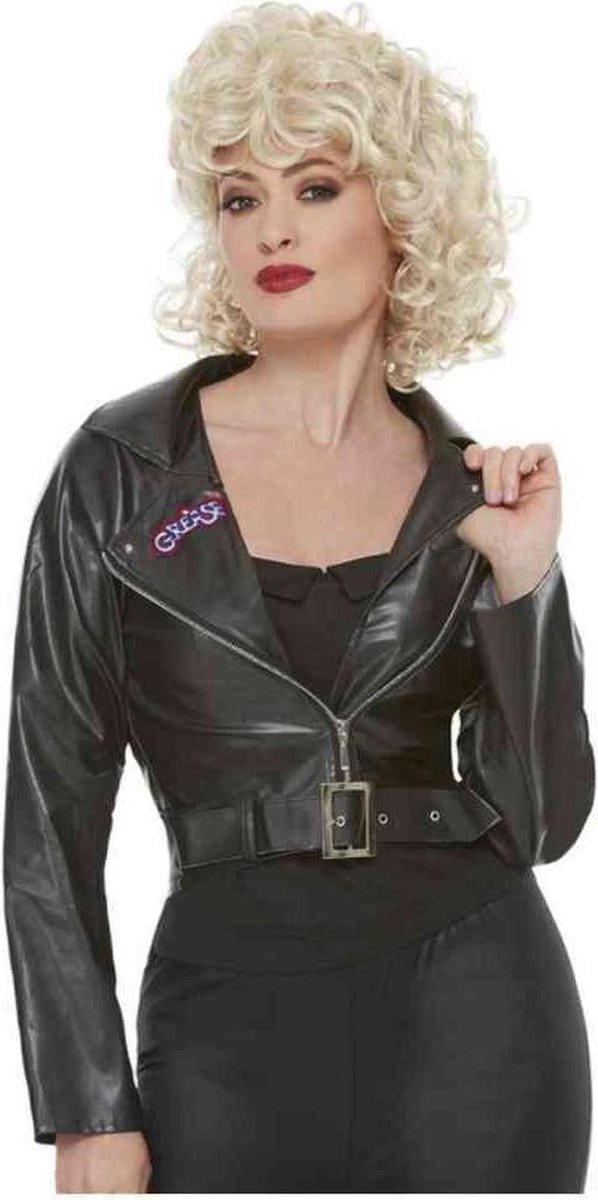 Smiffys Kostuum Jacket -L- Grease T-Birds Zwart