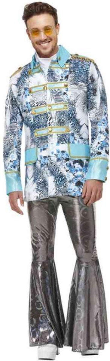   Kostuum Jacket -M- Carnival Wit/Blauw