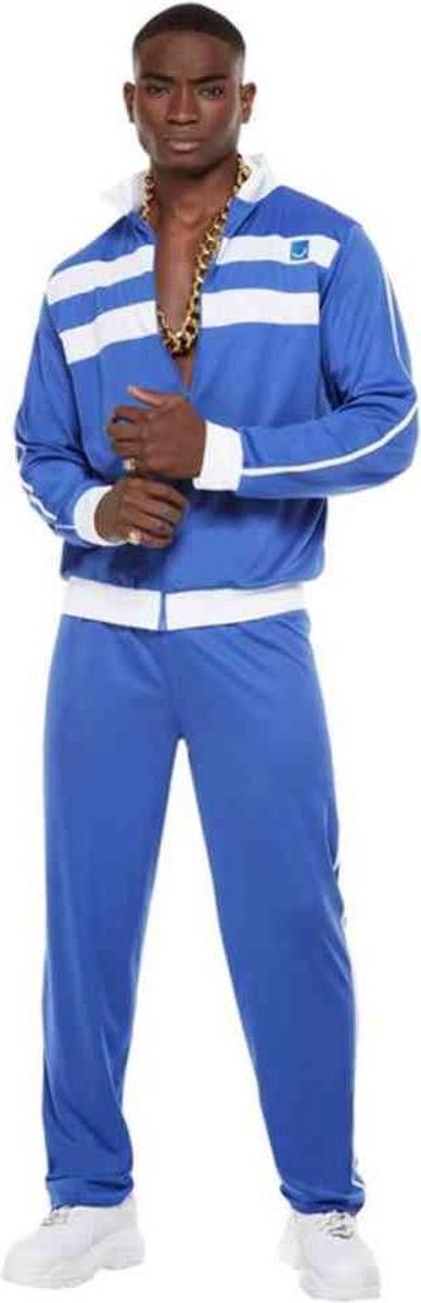 Smiffys Kostuum -L- Scouser Tracksuit Blauw