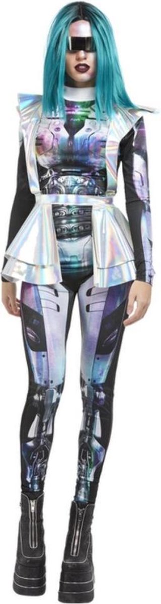 Smiffys Kostuum -M- Metallic Space Alien Multicolours