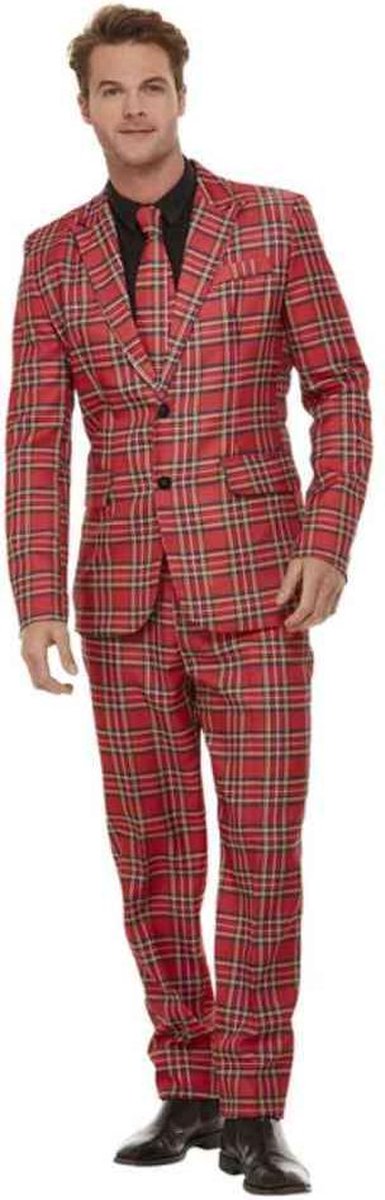   Kostuum -M- Tartan Suit Rood