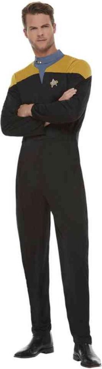   Kostuum -XL- Star Trek - Voyager Operations Uniform Zwart/Goudkleurig