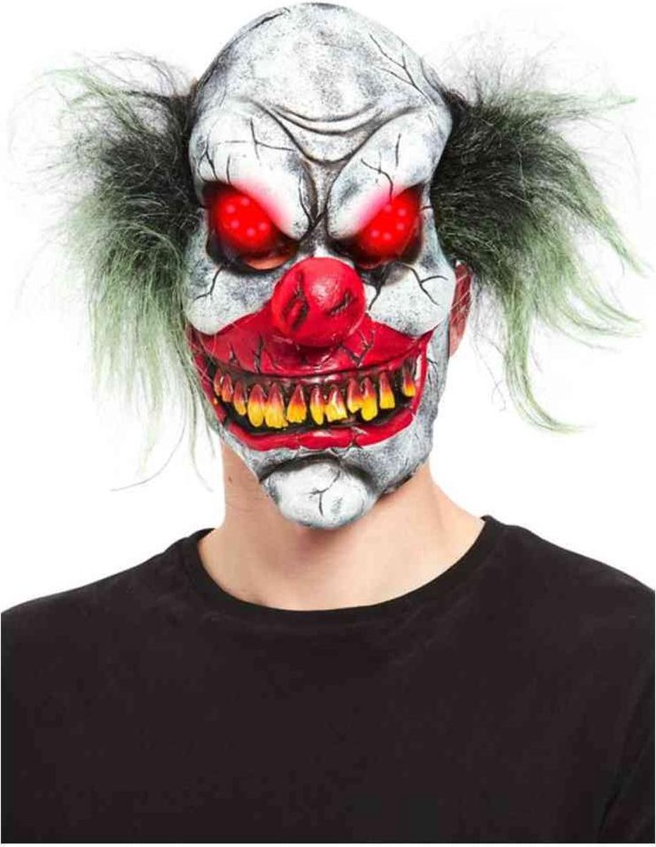 Smiffys Masker Evil Clown Overhead Multicolours