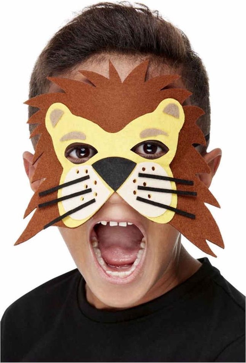 Smiffys Masker Lion Felt Bruin