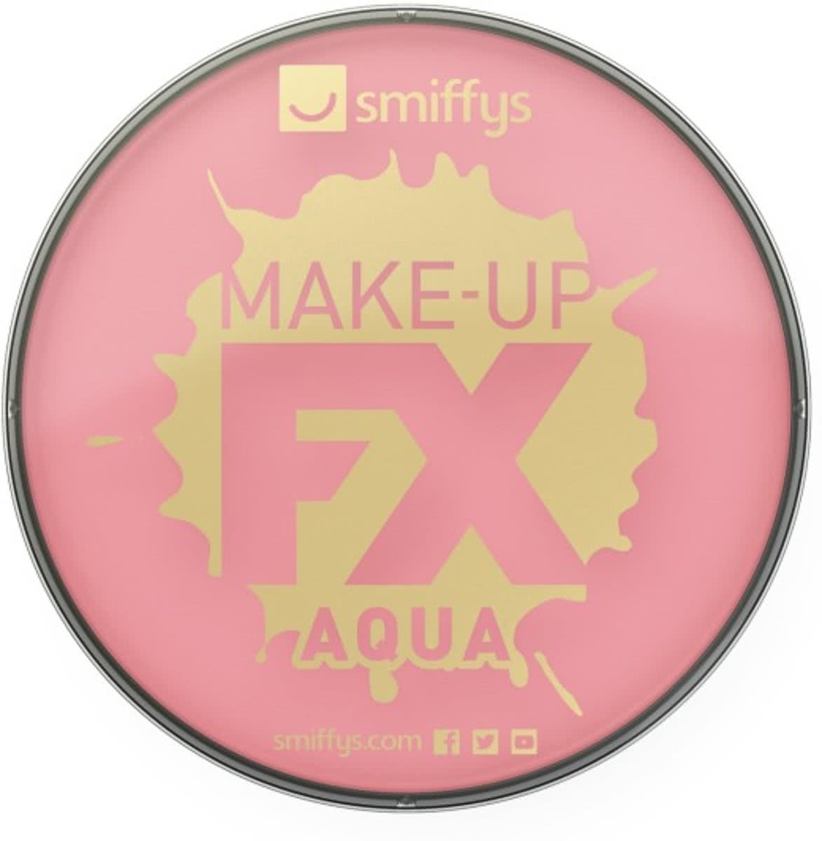 Smiffys Pink Make-Up FX, Aqua Face