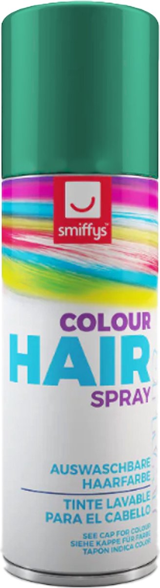   carnaval haarverf - groen - spuitbus - 125 ml - haarspray